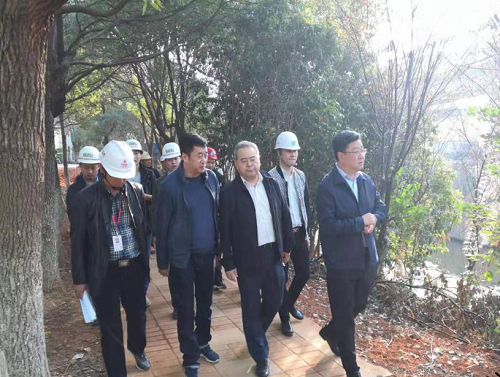 南昌市委副秘书长罗剑云视察洪都大道修确立面刷新项目